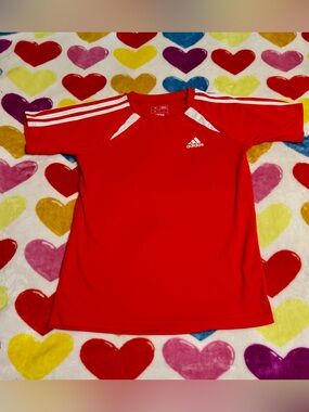 Adidas boy’s Red Performance Tee